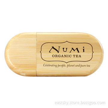 USB Memory Stick, Wood and Bamboo Materials, 64MB to 32GB, Logos Made with Laser Technique/Printing